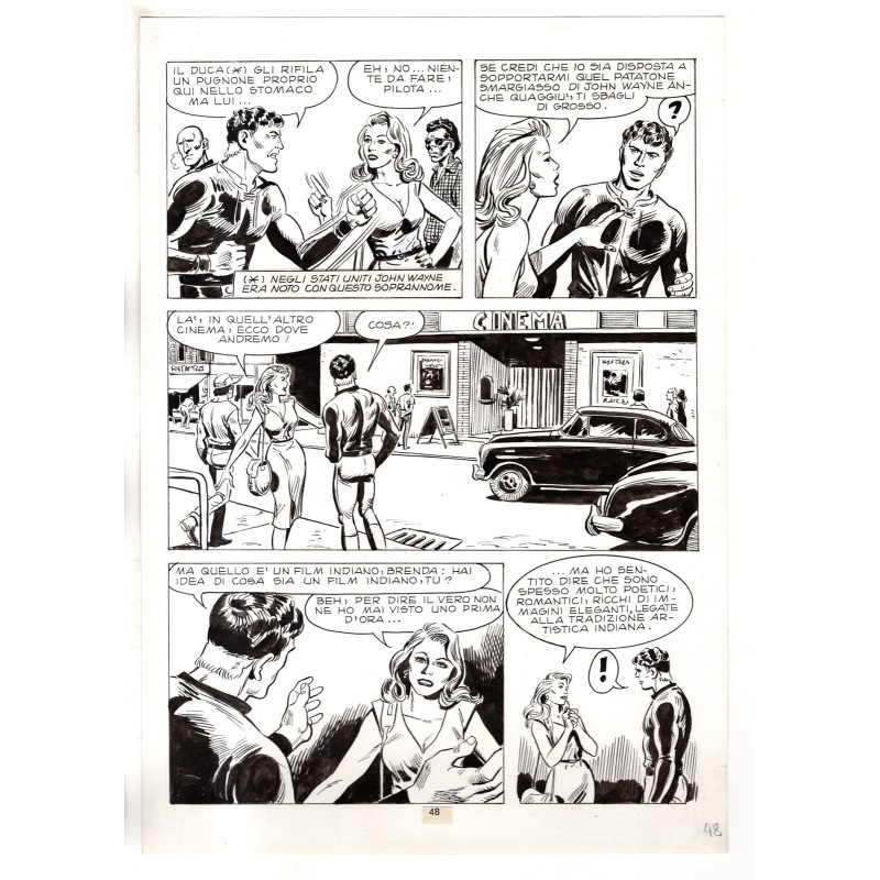 Mister No - Gli Spietati - p.48 - F.lli Di Vitto - Tavola Originale  - 1987