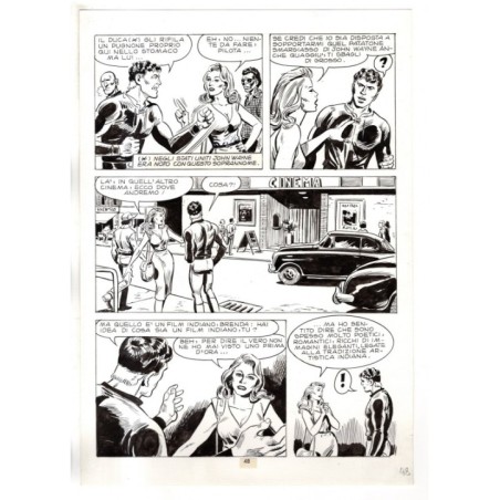 Mister No - Gli Spietati - p.48 - F.lli Di Vitto - Tavola Originale  - 1987