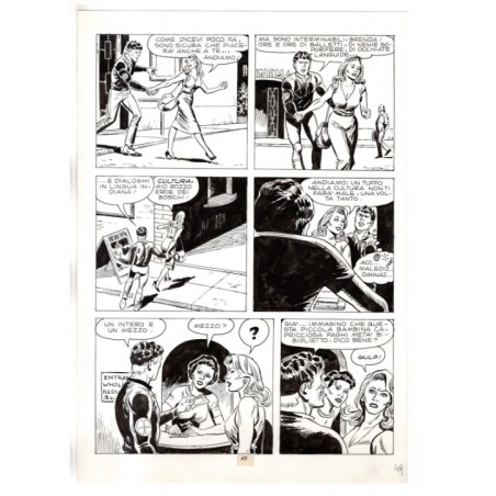 Mister No - Gli Spietati - p.49 - F.lli Di Vitto - Tavola Originale  - 1987