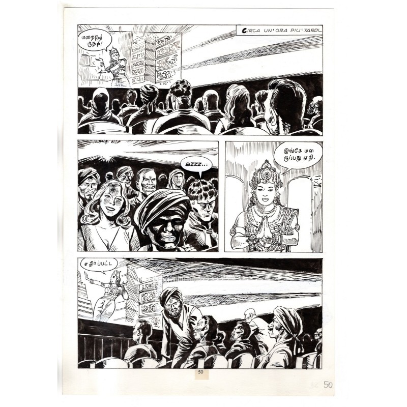 Mister No - Gli Spietati - p.50 - F.lli Di Vitto - Tavola Originale  - 1987