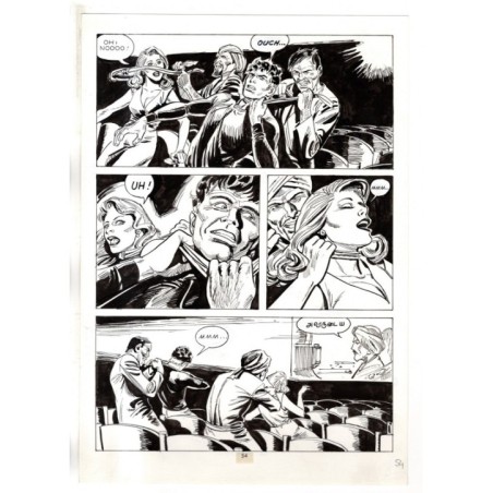Mister No - Gli Spietati - p.54 - F.lli Di Vitto - Tavola Originale  - 1987