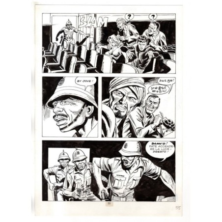 Mister No - Gli Spietati - p.55 - F.lli Di Vitto - Tavola Originale  - 1987