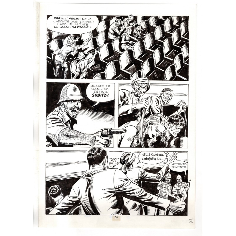 Mister No - Gli Spietati - p.56 - F.lli Di Vitto - Tavola Originale  - 1987
