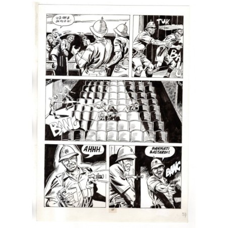 Mister No - Gli Spietati - p.57 - F.lli Di Vitto - Tavola Originale  - 1987