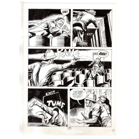 Mister No - Gli Spietati - p.58 - F.lli Di Vitto - Tavola Originale  - 1987
