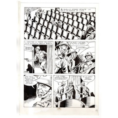 Mister No - Gli Spietati - p.59 - F.lli Di Vitto - Tavola Originale  - 1987