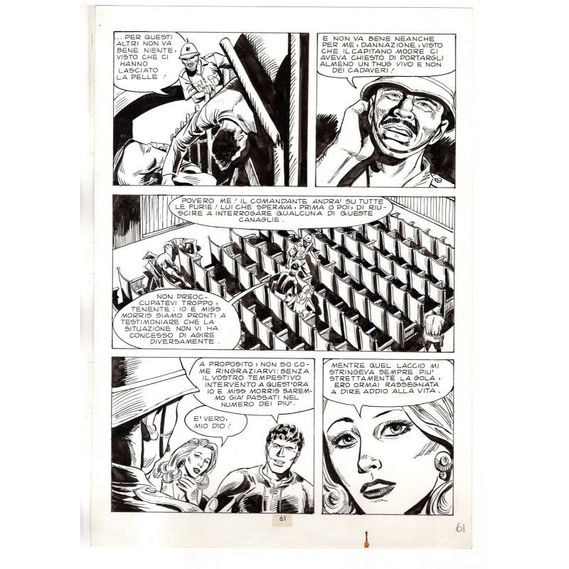 Mister No - Gli Spietati - p.61 - F.lli Di Vitto - Tavola Originale  - 1987