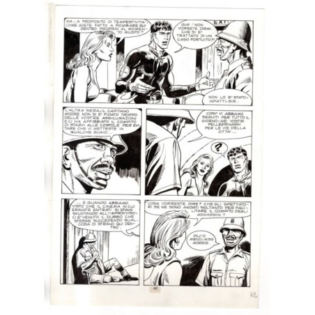 Mister No - Gli Spietati - p.62 - F.lli Di Vitto - Tavola Originale  - 1987