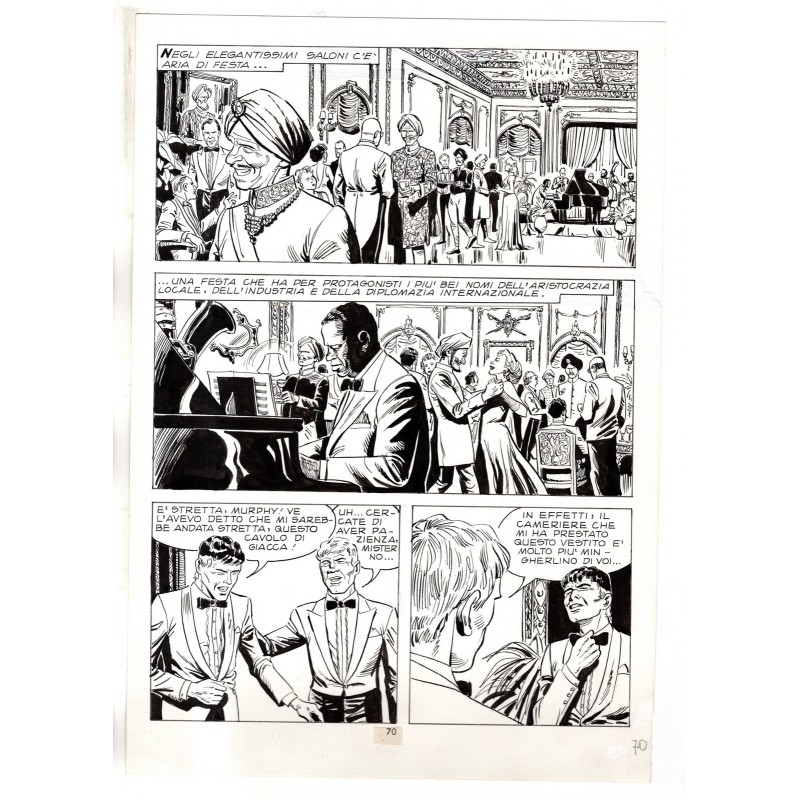 Mister No - Gli Spietati - p.70 - F.lli Di Vitto - Tavola Originale  - 1987