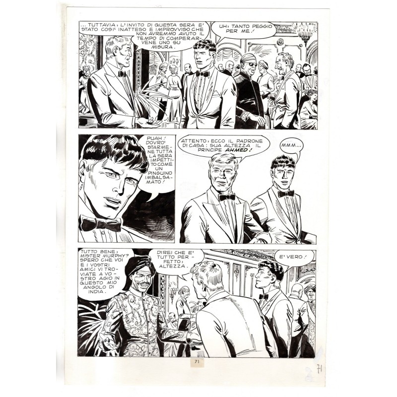 Mister No - Gli Spietati - p.71 - F.lli Di Vitto - Tavola Originale  - 1987