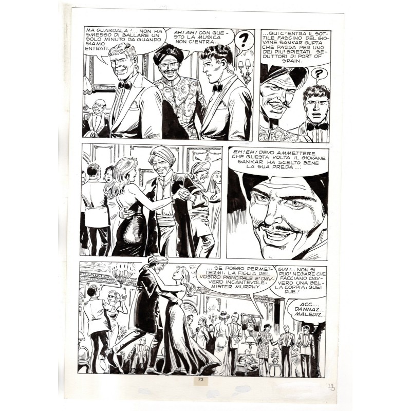Mister No - Gli Spietati - p.73 - F.lli Di Vitto - Tavola Originale  - 1987