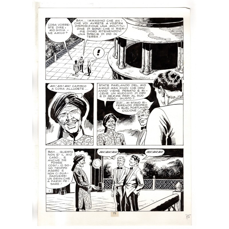 Mister No - Gli Spietati - p.75 - F.lli Di Vitto - Tavola Originale  - 1987