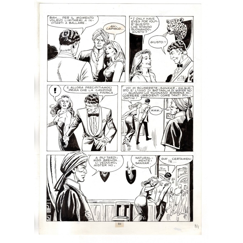 Mister No - Gli Spietati - p.84 - F.lli Di Vitto - Tavola Originale  - 1987