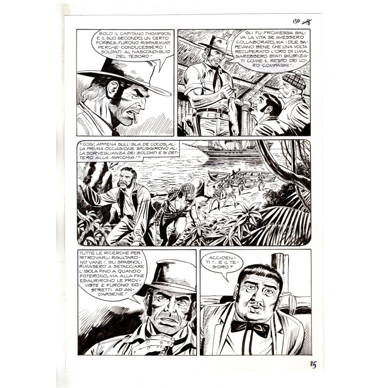 Zagor - La via dell'oro - p.85 - F.lli Di Vitto - Tavola Originale  - 2012