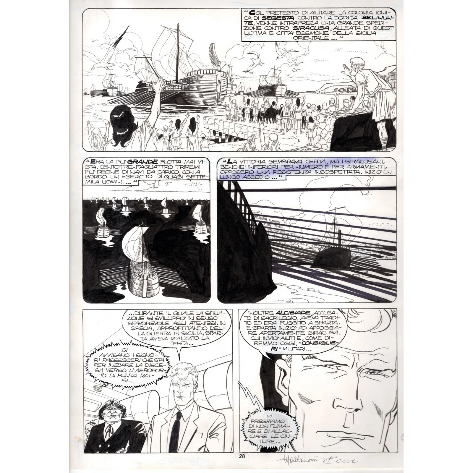Martin Mystere - Efesto - p.28 - Montanari/Piccoli - Tavola Originale  - 1995