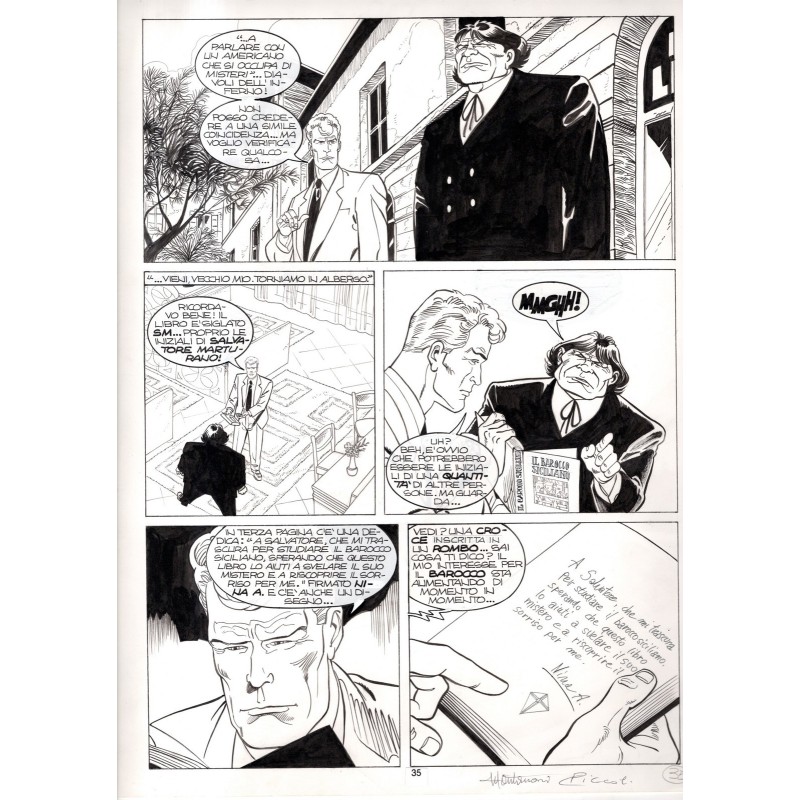 Martin Mystere - Efesto - p.35 - Montanari/Piccoli - Tavola Originale  - 1995