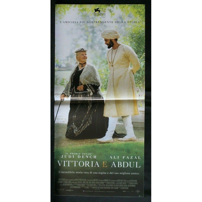 VITTORIA E ABDUL - Frears - Dench, Fazal - LOCANDINA ORIGINALE 2017