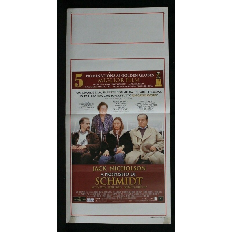 A PROPOSITO DI SCHMIDT - Payne - Nicholson, Bates - LOCANDINA ORIGINALE 2002
