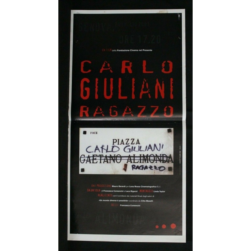 CARLO GIULIANI RAGAZZO - Comencini - Balsamo, Fiori - LOCANDINA ORIGINALE 2002
