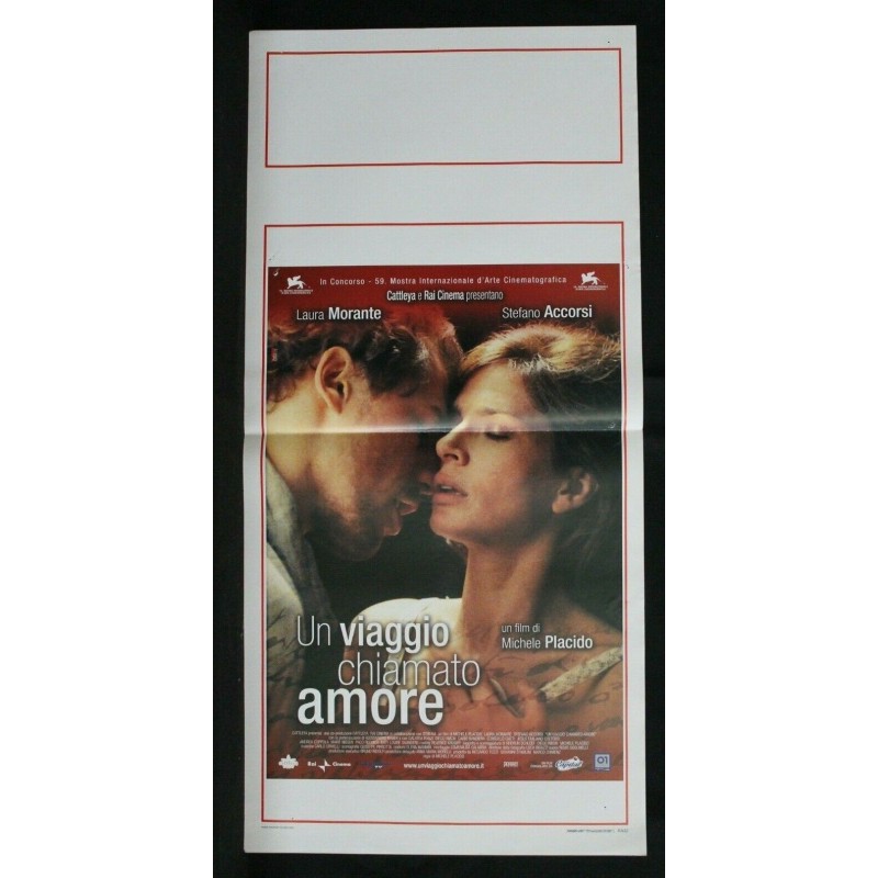 UN VIAGGIO CHIAMATO AMORE - Placido - Morante, Accorsi- LOCANDINA ORIGINALE 2002