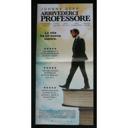 ARRIVEDERCI PROFESSORE - Roberts - Depp, Deutch - LOCANDINA ORIGINALE 2018