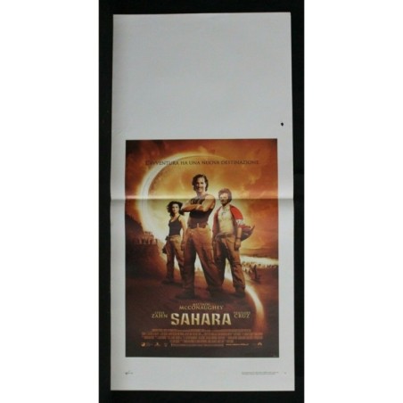 SAHARA - Eisner - McConaughey, Zahn - LOCANDINA ORIGINALE 2005