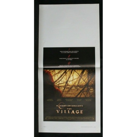 THE VILLAGE - Shyamalan - Howard, Phoenix - LOCANDINA ORIGINALE 2004