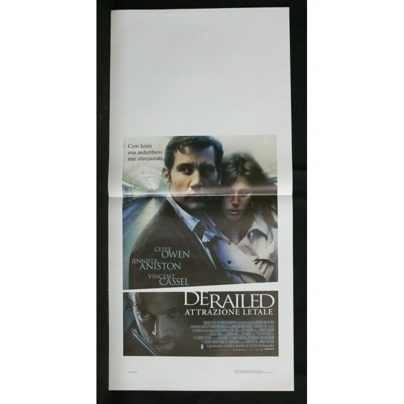 DERAILED - Håfström - Owen, Aniston - LOCANDINA ORIGINALE 2005