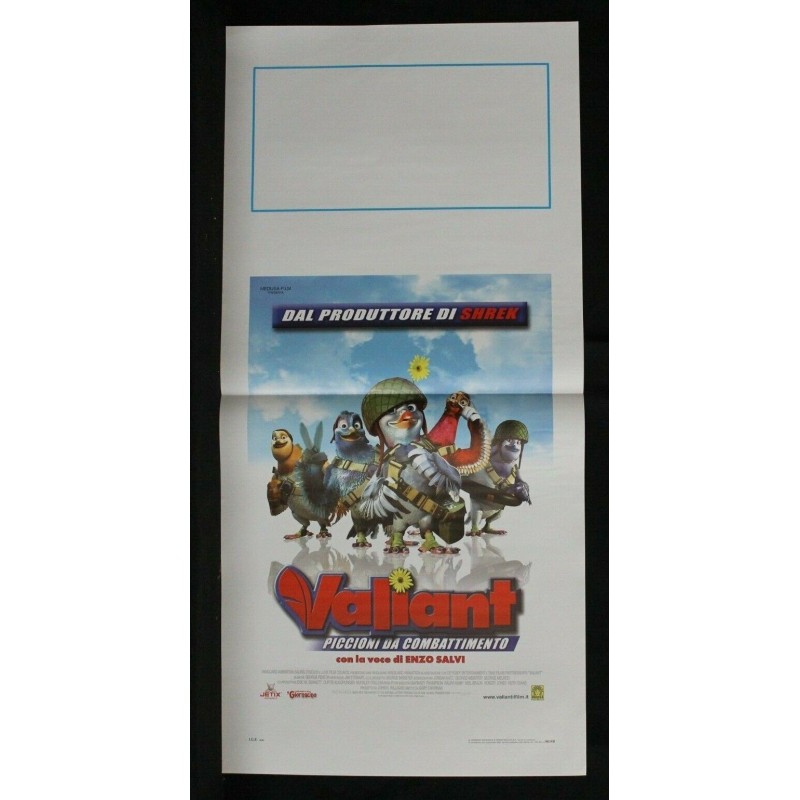 VALIANT - Chapman - McGregor, Gervais - LOCANDINA ORIGINALE 2005