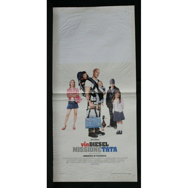 MISSIONE TATA - Shankman - Diesel, Graham - LOCANDINA ORIGINALE 2005