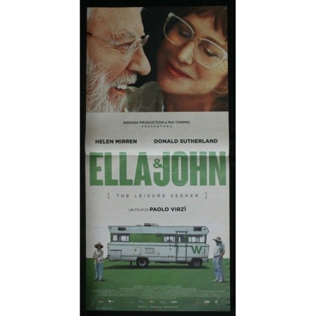 ELLA & JOHN - Virzì - Mirren, Sutherland - LOCANDINA ORIGINALE 2017