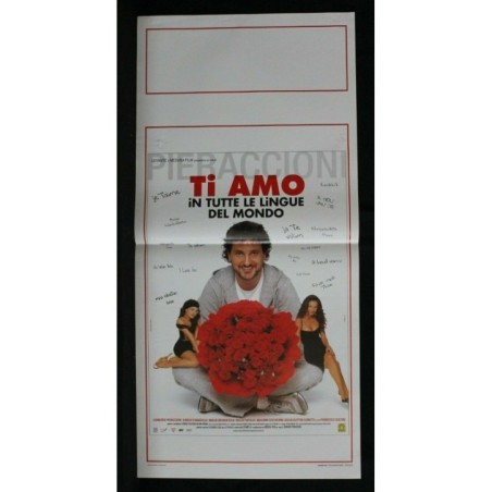 TI AMO IN TUTTE LE LINGUE DEL MONDO - Pieraccioni - LOCANDINA ORIGINALE 2005