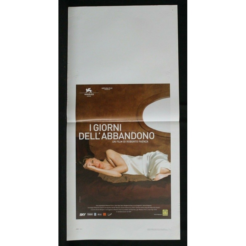 I GIORNI DELL'ABBANDONO - Faenza - Buy, Zingaretti - LOCANDINA ORIGINALE 2005