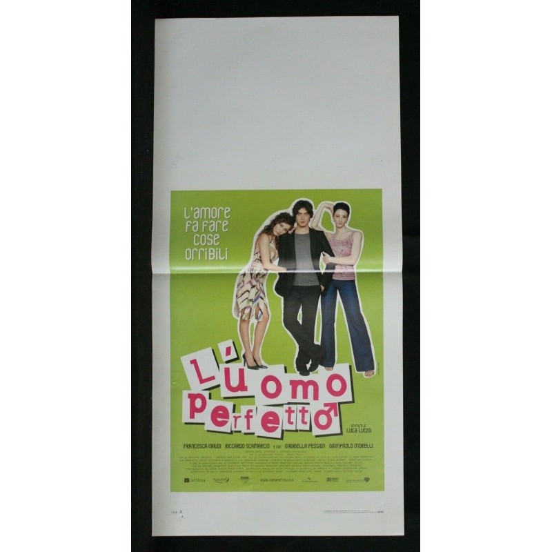 L'UOMO PERFETTO - Lucini - Inaudi, Scamarcio - LOCANDINA ORIGINALE 2005