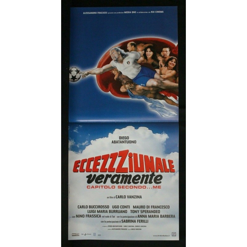 ECCEZZZIUNALE VERAMENTE - Vanzina - Abatantuono - LOCANDINA ORIGINALE 2006