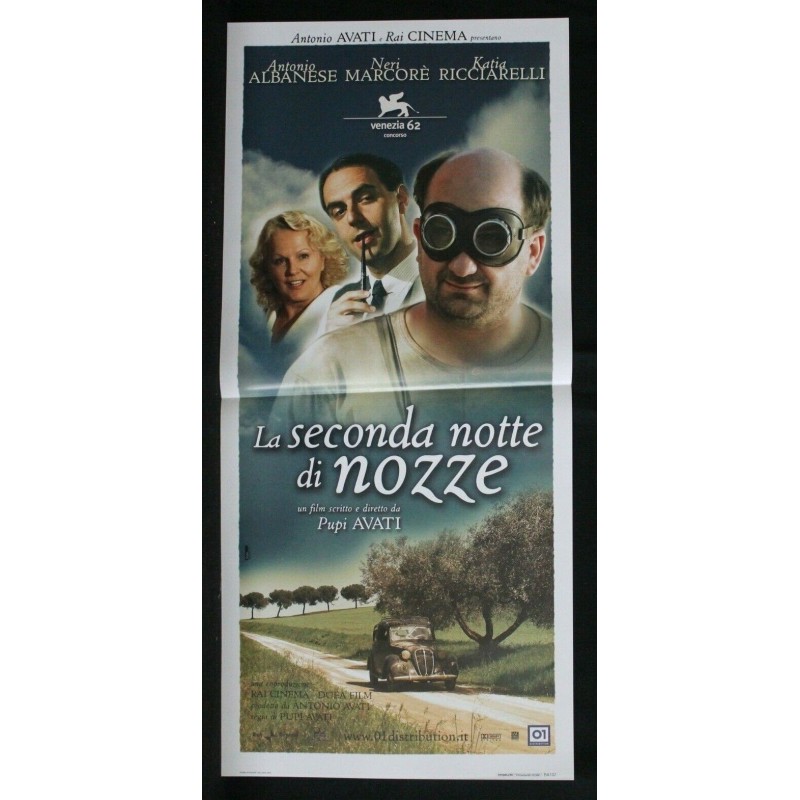 LA SECONDA NOTTE DI NOZZE - Avati - Albanese, Marcoré - LOCANDINA ORIGINALE 2005