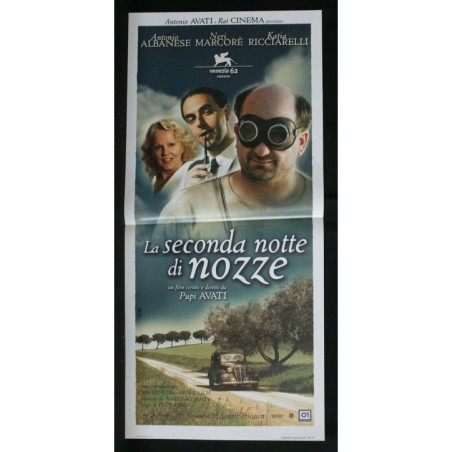 LA SECONDA NOTTE DI NOZZE - Avati - Albanese, Marcoré - LOCANDINA ORIGINALE 2005