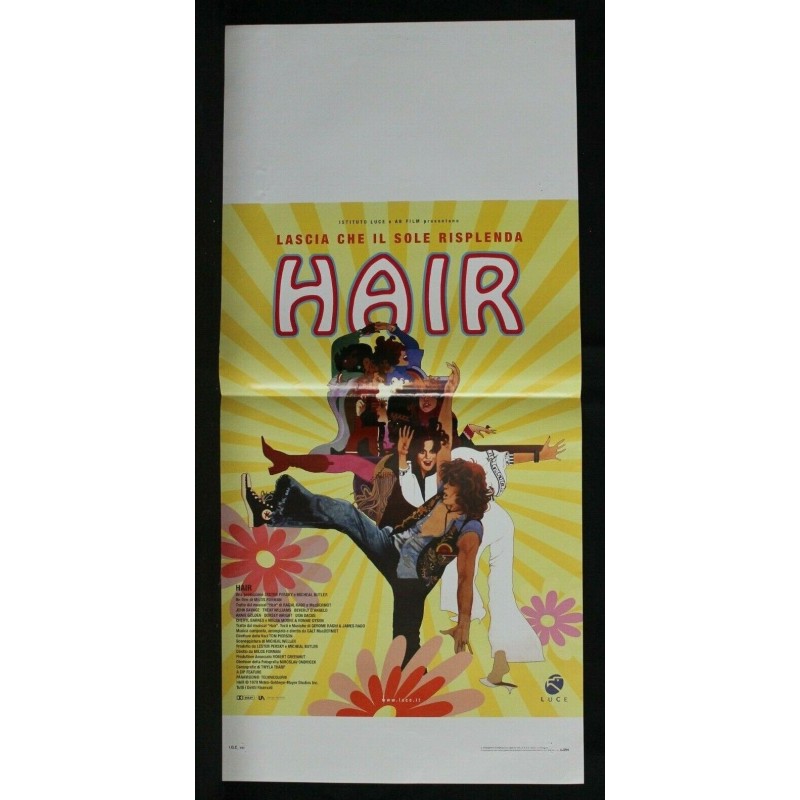 HAIR - Forman - Savage, Williams - LOCANDINA ORIGINALE 1979