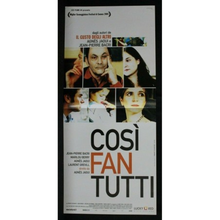 COSI' FAN TUTTI - Jaoui - Berry, Bacri - LOCANDINA ORIGINALE 2004