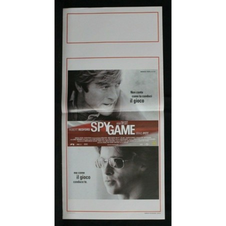 SPY GAME - Scott - Redford, Pitt - LOCANDINA ORIGINALE 2001
