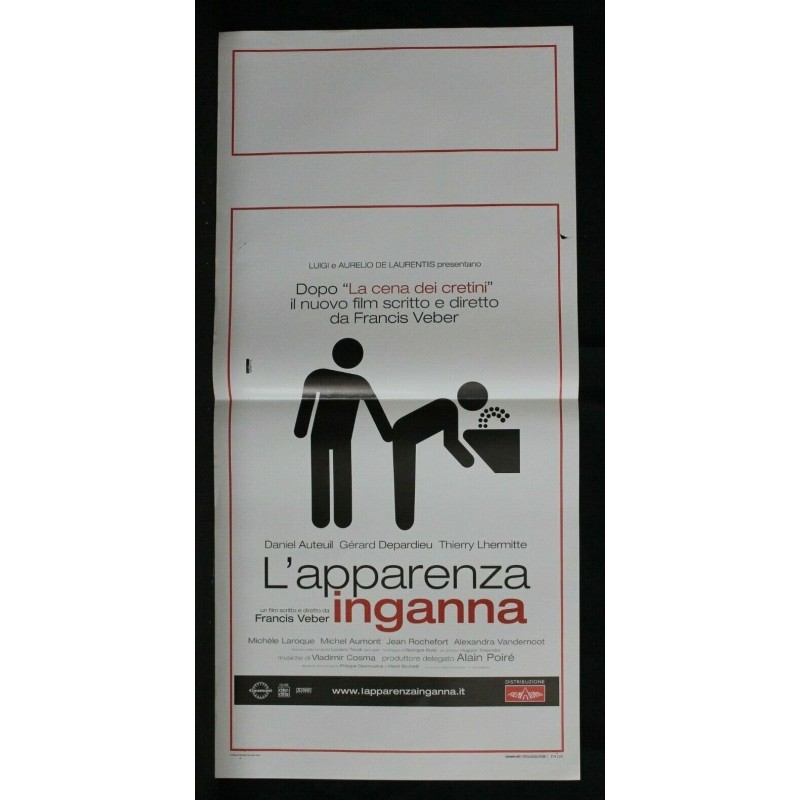 L'APPARENZA INGANNA - Veber - Auteuil, Depardieu - LOCANDINA ORIGINALE 2001