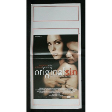 ORIGINAL SIN - Cristofer - Banderas, Jolie - LOCANDINA ORIGINALE 2001
