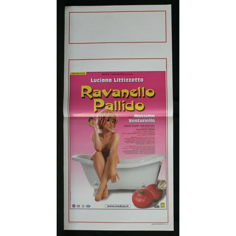 RAVANELLO PALLIDO - Costantino - Littizzetto - LOCANDINA ORIGINALE 2001