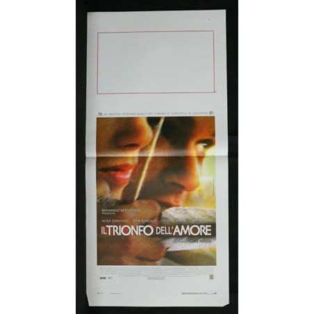 IL TRIONFO DELL'AMORE - Peploe - Sorvino, Kingsley - LOCANDINA ORIGINALE 2001