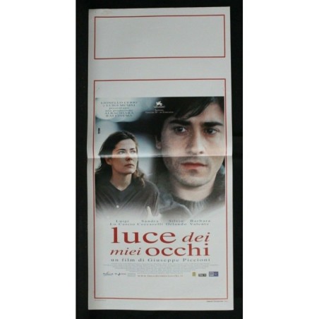 LUCE DEI MIEI OCCHI - Piccioni - Lo Cascio,Ceccarelli - LOCANDINA ORIGINALE 2001