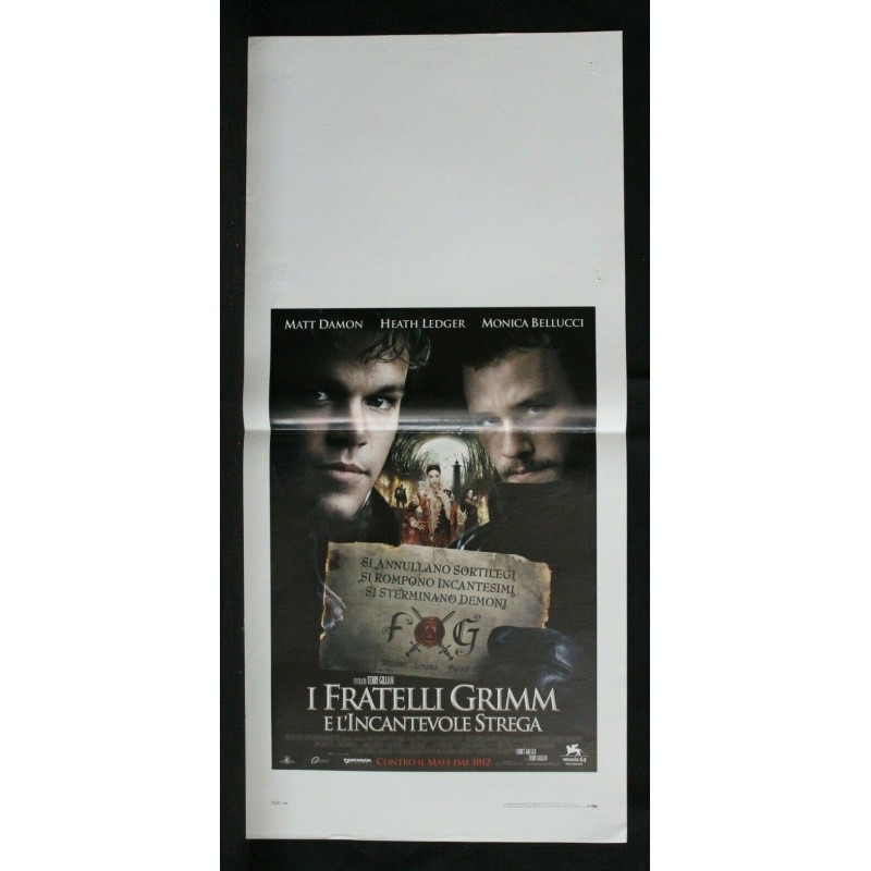 I FRATELLI GRIMM E L'INCANTEVOLE STREGA - Gilliam - LOCANDINA ORIGINALE 2005