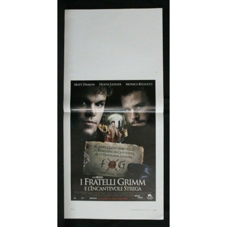 I FRATELLI GRIMM E L'INCANTEVOLE STREGA - Gilliam - LOCANDINA ORIGINALE 2005