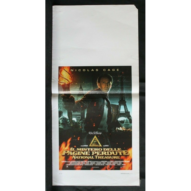 IL MISTERO DELLE PAGINE PERDUTE - Turteltaub - Cage - LOCANDINA ORIGINALE 2007