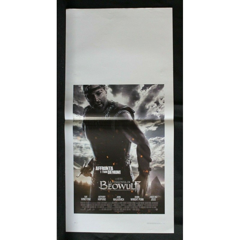 LA LEGGENDA DI BEOWULF - Zemeckis - Winstone, Hopkins - LOCANDINA ORIGINALE 2007