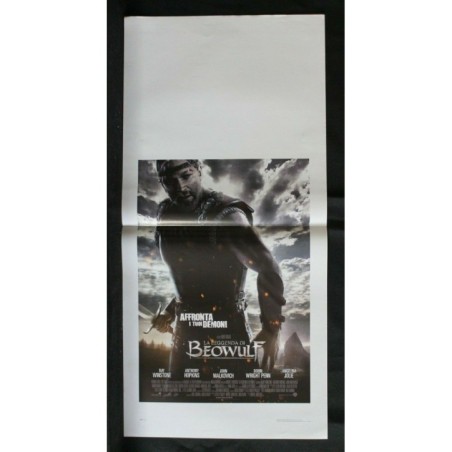 LA LEGGENDA DI BEOWULF - Zemeckis - Winstone, Hopkins - LOCANDINA ORIGINALE 2007